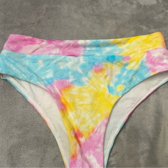 New! BananaMoon Triangle Tie Dye High Waisted Bikini Bottom 10776 - Picture 5 of 9